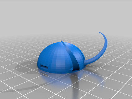 caimán loki casco macrogeek 3d print model - Mito3D