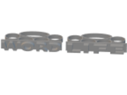 palabra vida dedo anillo conjunto emanueldotets 3d print model - Mito3D