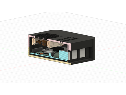 médias centre stylé framboise pi 3b+ Cas gaine mvlpgaming 3d print model - Mito3D