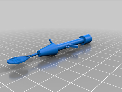 raqueta lanzacohetes joebroggio 3d print model - Mito3D