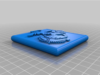 us marines jewelry box dewcod 3d print model - Mito3D