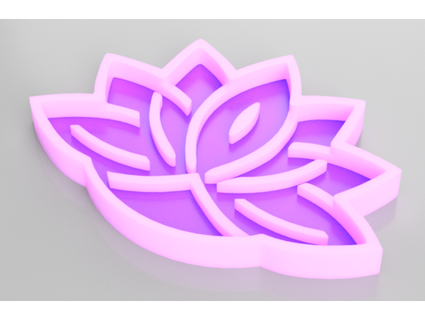 lotus flower coaster ty10y 3d print model - Mito3D