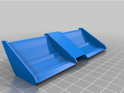 wlttoys 124019 front wing 2 part trafficinformation 3d print model - Mito3D