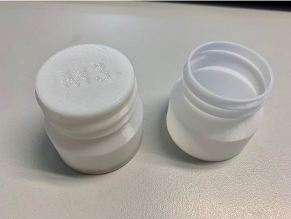 Gewinde Container klein Vase Modus anpassbar Eisbären 3d print model - Mito3D