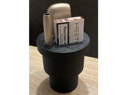 iqos 3 - vertical car support holder + heets charger gdpupo 3d print model - Mito3D