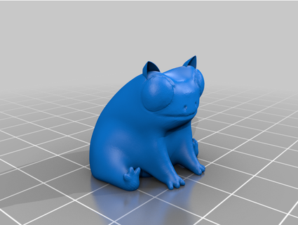 fred grenouille portant chat oreilles shadowknight55 3d print model - Mito3D