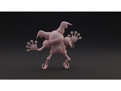 mime pokemon parmak izlerim 3d print model - Mito3D