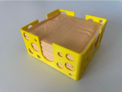 burger cheese slice holder 3dukprint 3d print model - Mito3D