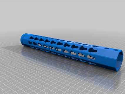 amélioré vss libre flottant keymod rail orangespy 3d print model - Mito3D