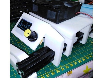 arduino rampas ventilador pantalla 2020 extrusión clipon montar robkeey3825 3d print model - Mito3D