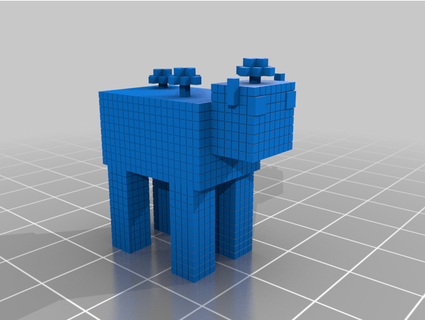 Minecraft Mooshroom Tateo 3d print model - Mito3D