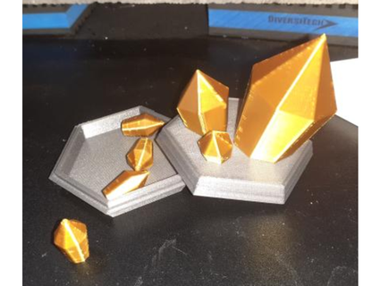 Gold Nugget Box 3dtwinkie 3d print model - Mito3D