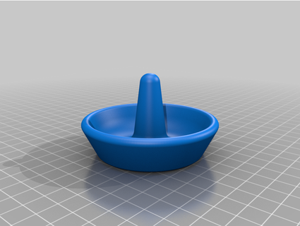 simple circular ring holder biccins 3d print model - Mito3D