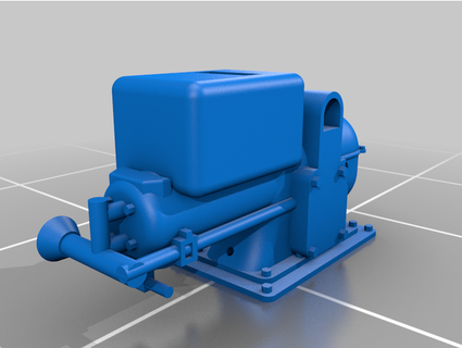 John Deere acertar senhorita motor escala 1 48 faça calvin 3d print model - Mito3D