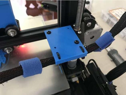 ender 3 direct drive cable management plate logo strictlyfocused02 3d print model - Mito3D