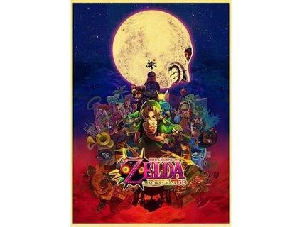 Lithophan Poster Legende Zelda Majora's Maske n64 Nintendo rustyvince63 3d print model - Mito3D