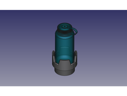 2nd gen honda cr-v cupholder adapter nalgene hydroflask alexlynd 3d print model - Mito3D