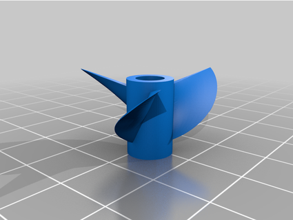 Hackmesser Propeller Remix 3d Scan lächelnde Wirkung 3d print model - Mito3D