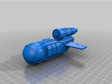 spaceship td-30 personal shuttle thedude21 3d print model - Mito3D
