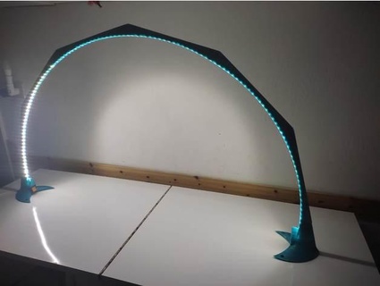 ponte lampada disegno punto 3d print model - Mito3D