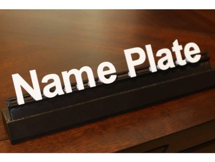 name plate movable type mattercrafter 3d print model - Mito3D