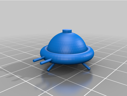 simples ufo lik3starwarsalot 3d print model - Mito3D