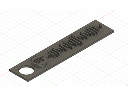 Fischbeine spotify Code Schlüsselbund jerkizallpro 3d print model - Mito3D