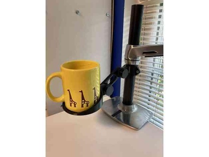 mug holder 35mm monitor stand tube fdavies 3d print model - Mito3D