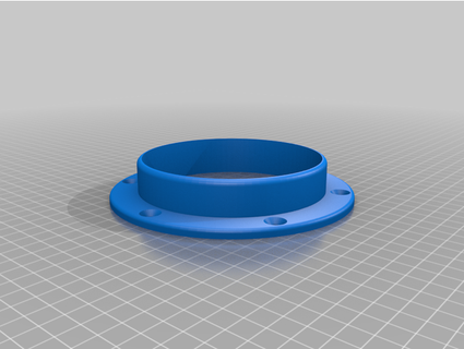 mount 100mm pvc pipe surface greevous 3d print model - Mito3D
