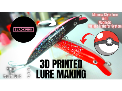 peixinho atrair magnético peso transferir pescaria 3d impressora 3dprintedangler 3d print model - Mito3D