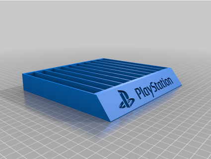 playstation game case holder s58db 3d print model - Mito3D