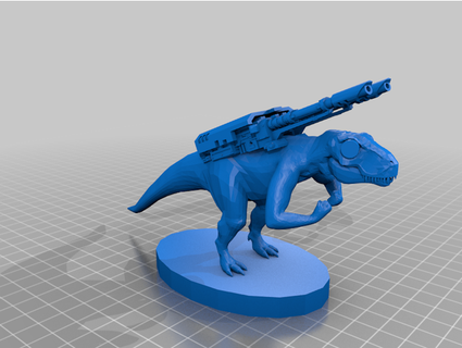 remezclar fornido t rex robot sentido 3d print model - Mito3D