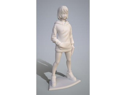 Anime Mädchen realfloki 3d print model - Mito3D