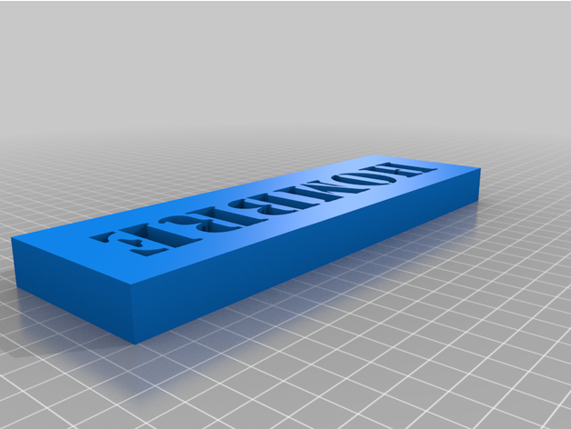 cartel reversível maabnet 3D print model - Mito3D