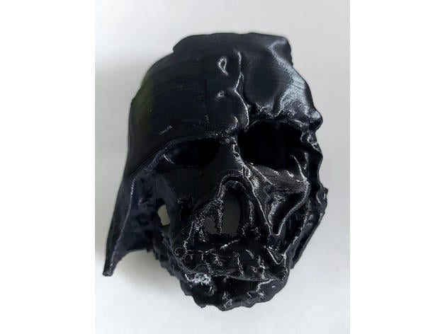 Darth vader geschmolzen Maske thecalvaro 3D print model - Mito3D