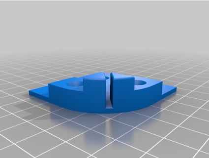 halter f r euroboxen nextgen mit auflagefl che miniatur 3d print model - Mito3D