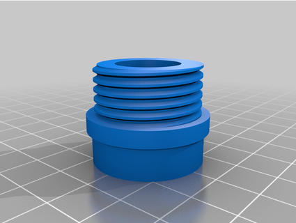 fibropool submersible pump garden hose connector bdwilson 3d print model - Mito3D