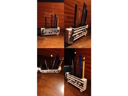 musical pen holder t14 3d print model - Mito3D