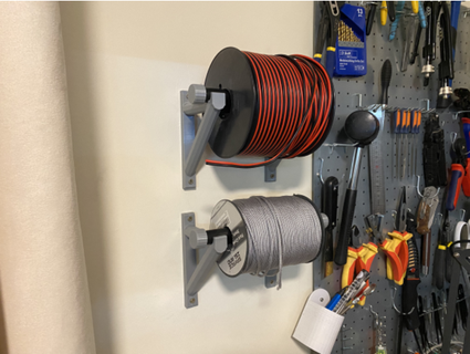 wall mounted spool holder happytrigger42 3d print model - Mito3D