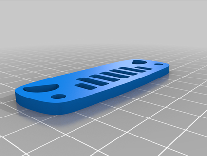 angry jeep keychain printablez 3d print model - Mito3D