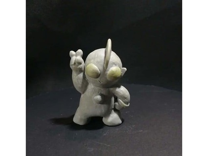 ultraman clay figurines generated revopoint pop 3d print model - Mito3D