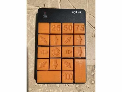 cnc estlcam klavye tuşları logilink sayısal tuş takımı Güneş 3d print model - Mito3D