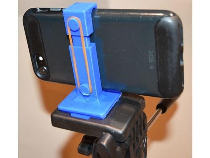 iPhone Zelle Stativ montieren redlllama 3d print model - Mito3D