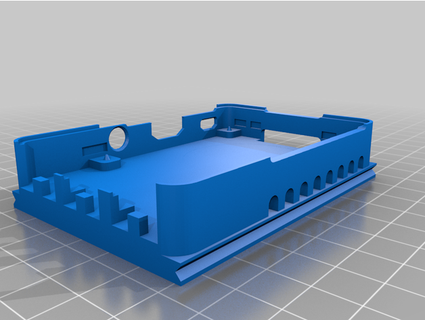 raspberry pi 3b+ slide mount case chking 3d print model - Mito3D
