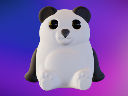 Mohn Panda xx Sushicat 3d print model - Mito3D