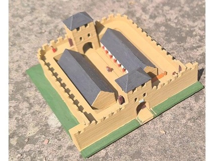 Hadrian mur Château Milet dbarrass 3d print model - Mito3D