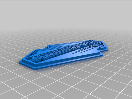 ford bronco wildtrak sasquatch emblem optionstudios 3d print model - Mito3D