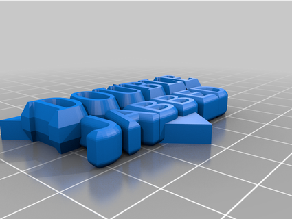 double jabbed keyrings spazzmatron 3d print model - Mito3D