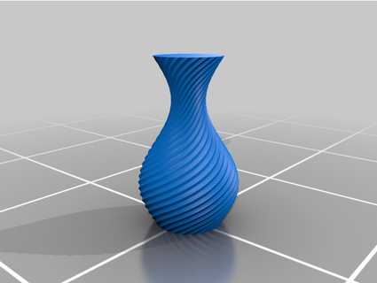 verdrehte Vase Kopierer 3d print model - Mito3D