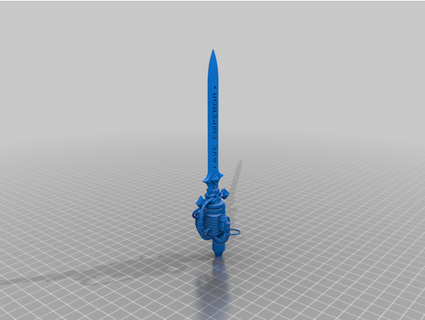 castigating knight's melting sword thedarkapostle 3d print model - Mito3D